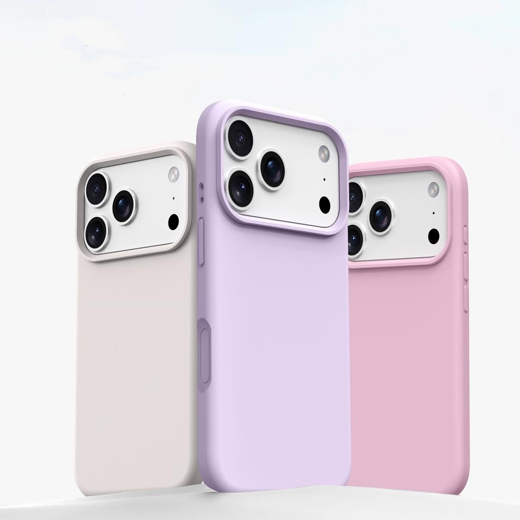 Liquid Silicone Camera Button Control Case For iPhone 17 Air 16 Pro Max Plus Candy Color Shockproof Matte Soft Back Cover