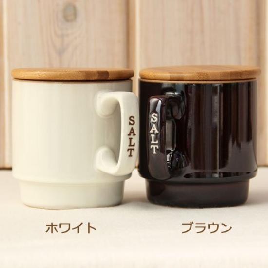 Mug Canister Salt Brown 30664 (with spoon)