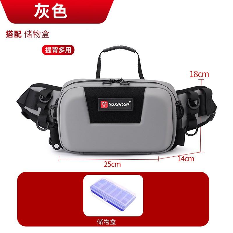 Multi-Function Waterproof Fishing Tackle Bag Lure Large Capacity Shoulder Crossbody Waist Pack With Oxford Fabric