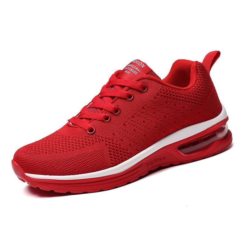 Large size 47 men's shoes sports and leisure fly-woven breathable and lightweight running shoes foreign trade air cushion couple men's and women's sh