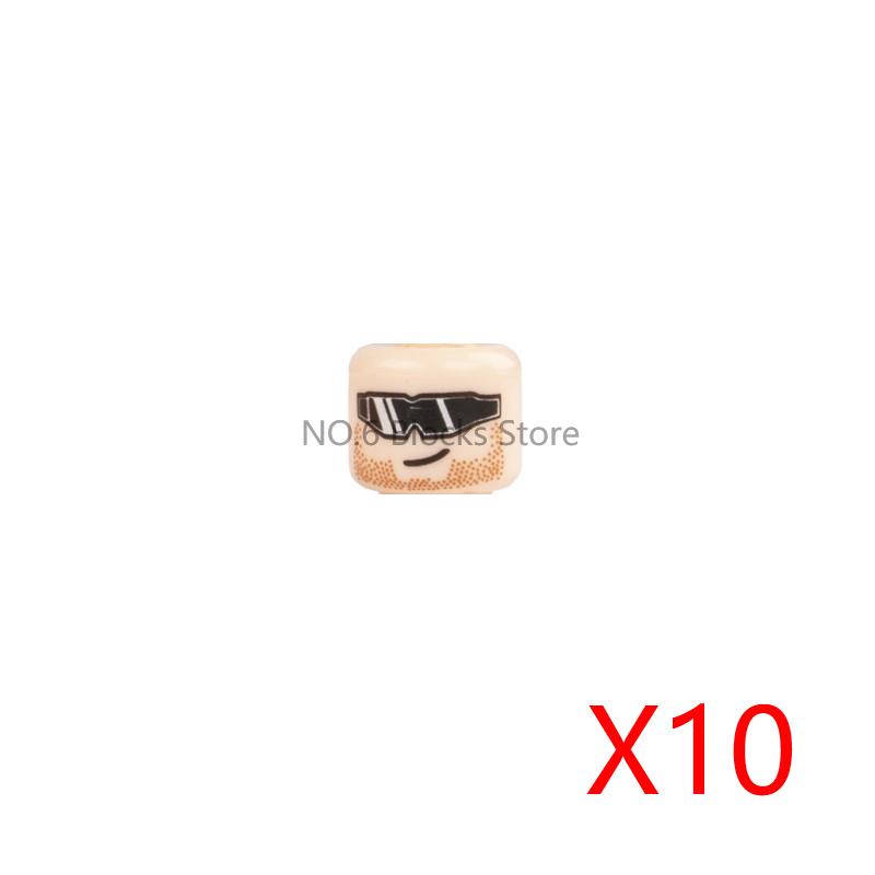 City Building Blocks Body Character Clothing Head Face DIY Parts Hair Expression Accessories Figure Headwear Helmet Bricks Toys