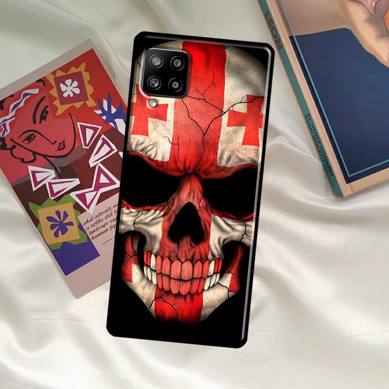 Georgia Grunge Flag Case For Samsung Galaxy A52 A32 A12 A33 A06 A16 A26 A36 A56 A15 A53 A13 A34 A54 A14 A35 A55