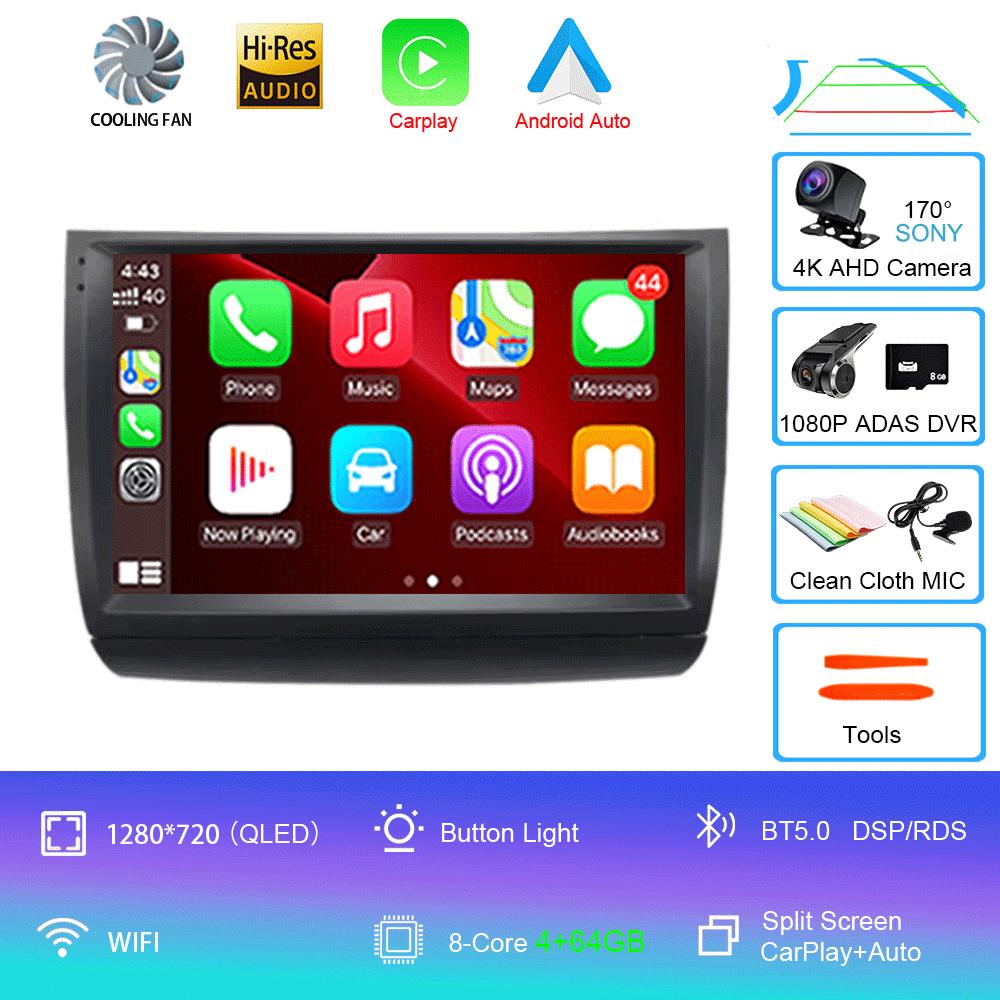 Car Radio Android 14 Carplay Auto WIFI+4G For Toyota Prius 20 2002-2009 Multimedia Video Player GPS Navigation Stereo Head Unit