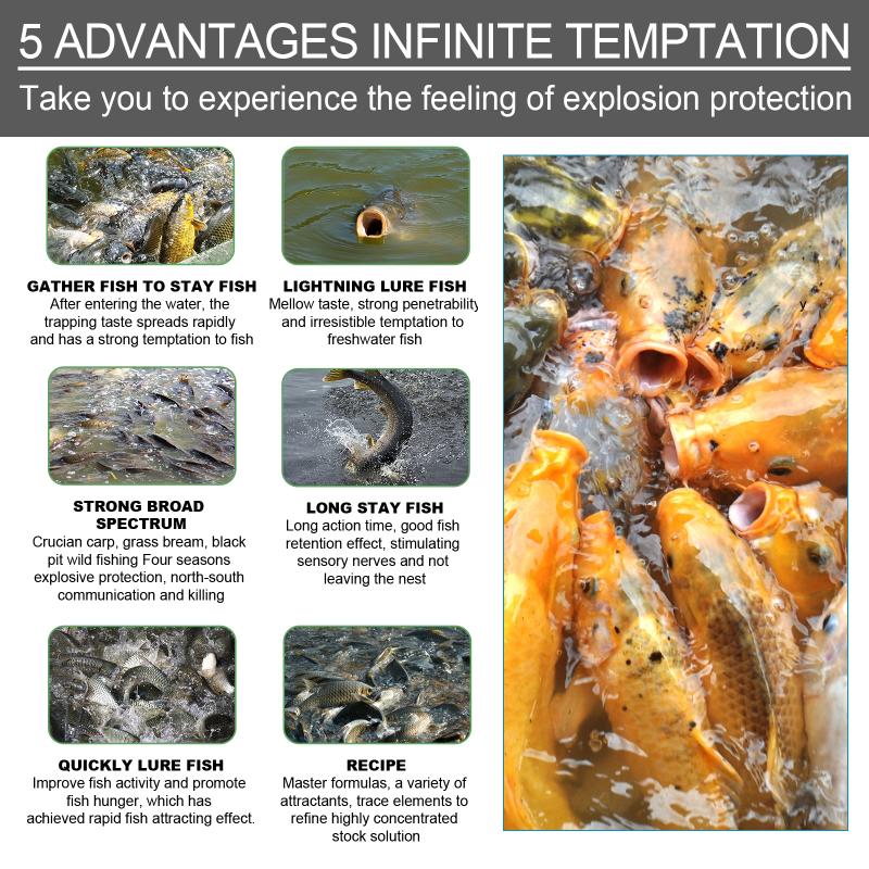 Fish Attractant Bait Lure Agent Long Lasting Action Portable Enhancer for Reservoir Use Outdoor Fishing Tackle for Anglers