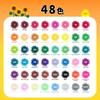 Illustration Alcohol Brush Art Supplies Set for and Manga Artists with Free App 48-Color Markers, Markers, Type, Adults, Children,