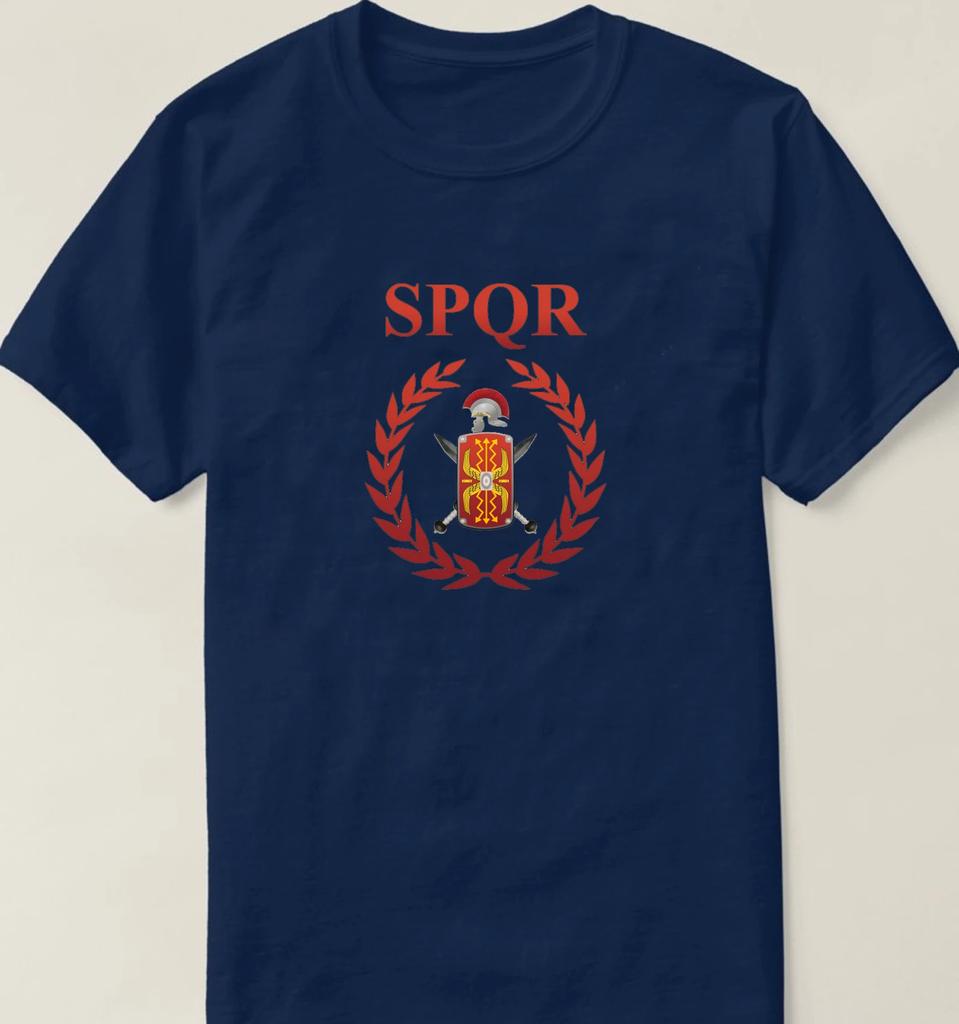 SPQR Armamenti Legionario Romano Spqr Legione Romana T-Shirt Estiva Cotone Manica Corta Girocollo Uomo T-Shirt Nuova S3XL