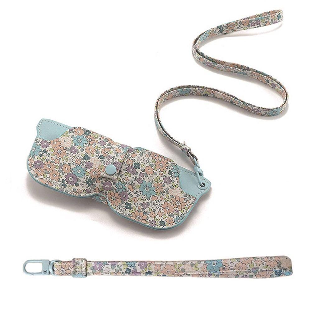 Solid Color Sunglasses Pouch with Keyring Hanging Sunglasses SunGlasses Holder  Eyewear Accessories