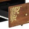 Sideboard with Drawers Brown 40 X 33 X 75 Cm Solid Mango Wood