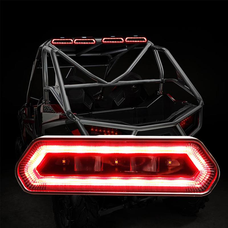 High Mount Brake Light For Car ATV Polaris RZR 1000 800 900 XP Ranger Rear Chase LED Light Bar Running Brake Reverse for Can-Am