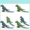 Realistisches Plastik-Papageienmodell Bunte dekorative Vogelfigur für Heimdekoration