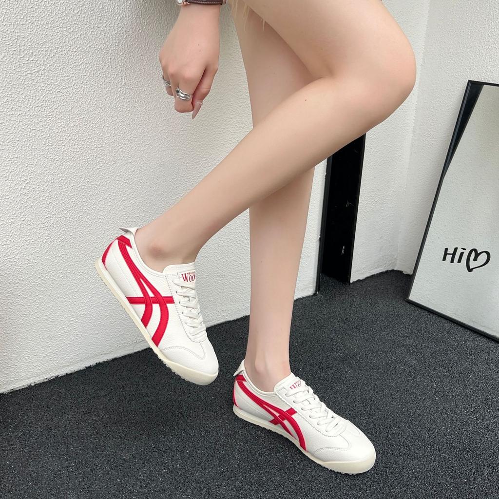Korean version of fashionable versatile flat-bottomed German training shoes for women's 2025 new retro color matching comfortable and breathable casu