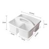 Desktop with Handles, Compartments Storage Basket Bin, Craft Storage Organizer Case, Classroom Storage