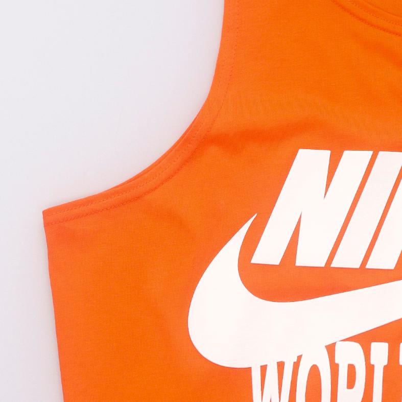 Nike Camiseta de Baloncesto Retro Estampada para Hombre Tops Naranja DA0936-842