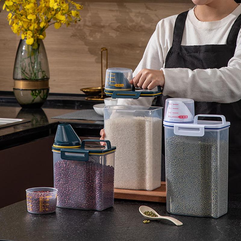 Secchio per la conservazione del cibo per cani Contenitore per la conservazione del cibo per animali domestici Contenitore per la conservazione del grano Contenitore per la conservazione della cucina Contenitore per il riso Contenitore per il cibo per gatti Contenitore sigillato per cereali Accessori per cani e gatti