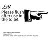 Luminous Bathroom Reminder Decals Glow in The Dark Toilet Sticker Finger And Remind to Flush Home Decor for Public Restrooms Design Waterproof