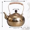 Handcrafted Copper Kettle Tea Brewing Warming Wine Side Handle Design 420ml 750ml 1000ml 1100ml
