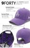 New Era 9FORTY Stoffband Kappe 15203843 NER37C3805 LA Lila Labyrinth New Era Kappe Strassstein MLB ONSPOTZ Sonderedition MLB Strassstein Säurewaschung Los