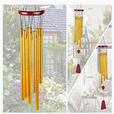 Creative 6 Tubes Windchime Bells Wind Chimes Chapel Home Decor For Garden Patio Terrace Balcony Decor Gifts Home Decor Dropship