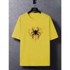 Summer Round Neck Spider Pattern T-shirts Fashionable Casual Pure Cotton Short Sleeved Men's T-shirts