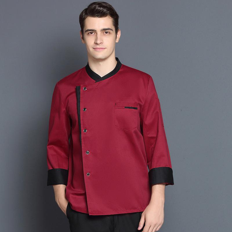 Unisex Long Sleeve Chef Workwear for Western Restaurants, Hotels, & Bakeries - Autumn/Winter Fashion