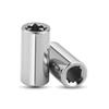 2 PCS 1/4in Square Drive To 1/4 Hex Socket Bits Converter Screwdriver Bit Adapter Power Tool Accessories