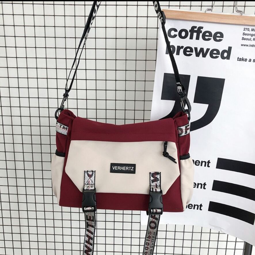 Trendy Brand Messenger Bag Men's Casual Shoulder Bag Trendy Student Large Capacity Diagonal Straddle Backpack Tooling Women's Messenger Bag