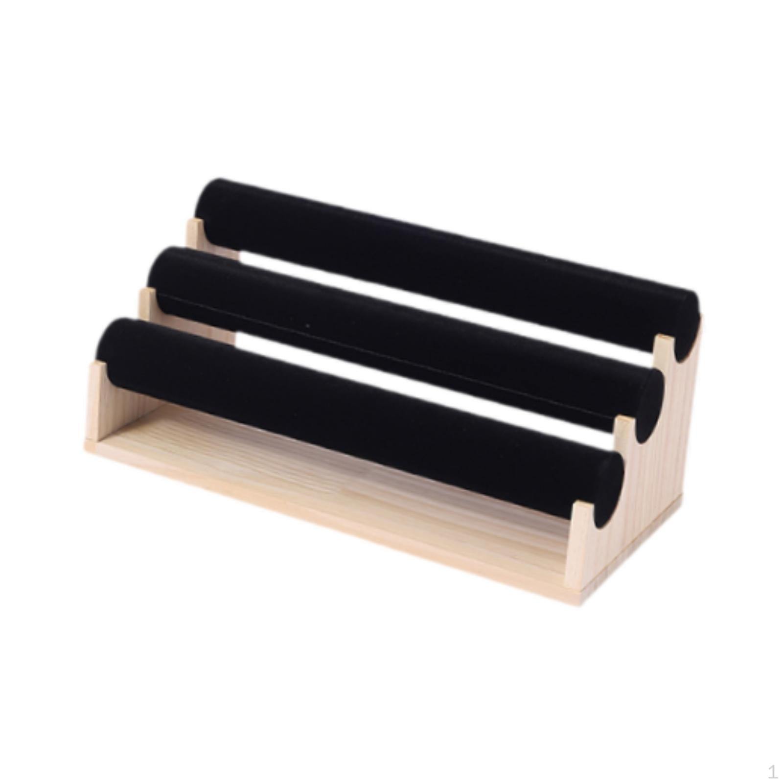 

Bangle Bracelet Holder Jewelry Organizer 3 Layer Wristwatch Rack Watch Stand for Shopping Mall чёрный