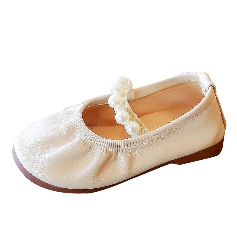 Girls' Leather Shoes Stylish Princess Flats for Girls Soft-Sole Toddler Loafers for Babies & Young Children Cute Girls Shoes