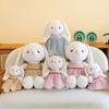 Chinese Style Bunny Plush Toy With Soft Short Pile Fabric For Children And Collectors