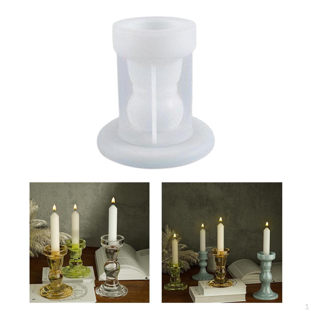 3D Silicone Holder Epoxy Resin Handmade Reusable for Pillar Crafts Making Rack Accessories