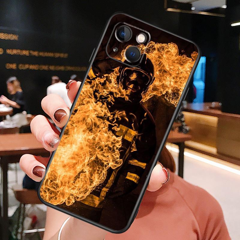 

Firefighter Heroes Fireman Phone Case For iPhone 16 Pro Max 15 13 12 11 14 Pro Max Plus 12 13 Mini XR 16e Funda Cover iPhone 15 Pro
