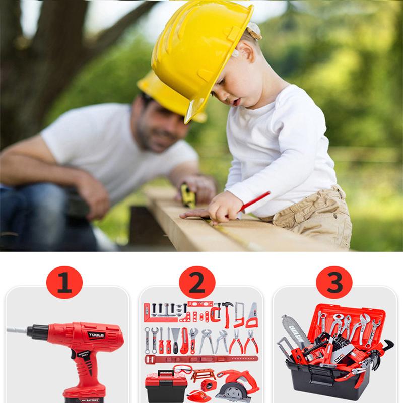 Children's toolbox set toy simulation repair tool plastic baby puzzle hands-on assembly toy children's gift