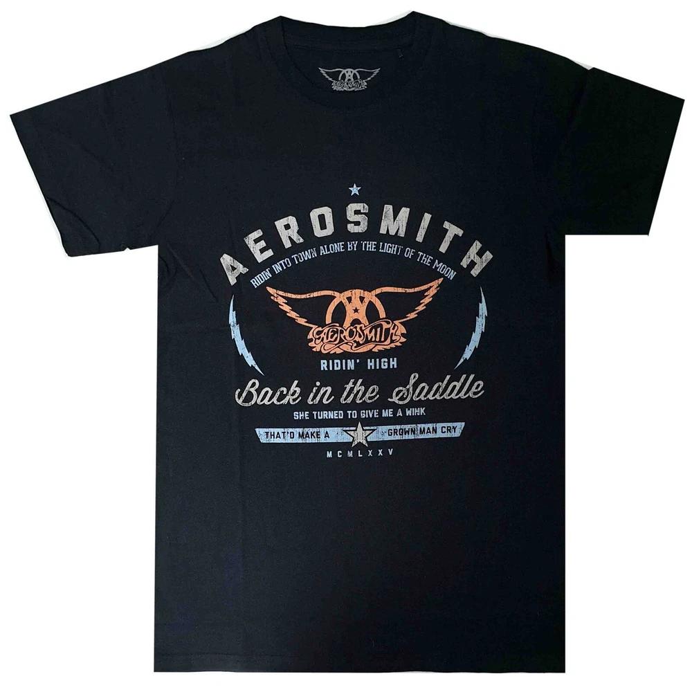 Aerosmith Back In The Saddle Ridin High Shirt Tshirt Band T-Shirt S