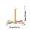 Chew-Proof Construction Wood Bird Training Stand Parrot Play Rack  Small Medium Animals