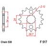 530 Motorcycle Front Sprocket For Kawasaki ZZ-R1200 ZZR1200 ZX-12R ZX1200 Ninja 1200 ZX-14R ZX1400 GPZ900 ZX1100 ZZR1400 ZZR1100