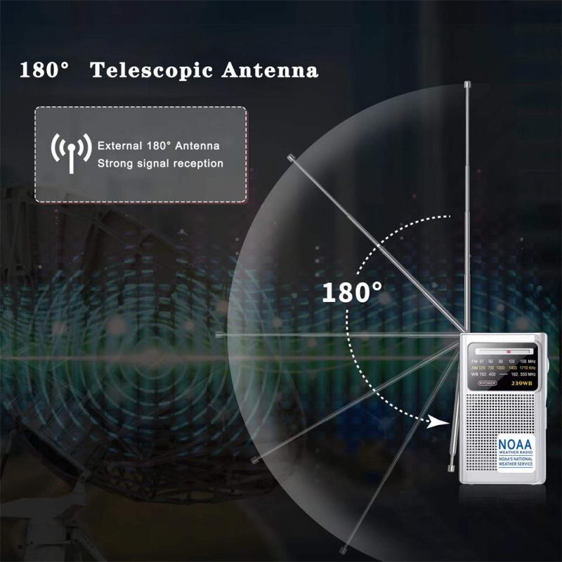 FM/AM Emergency Pointer Tuning Radio Mini Handheld Pocket Radio Speaker With Dsp Digital Signal