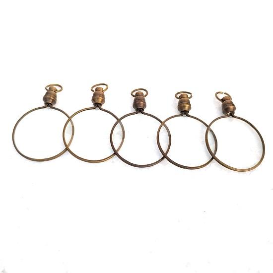 5-dielna hnedá lupa 5,08 cm Malá lupa Ručne vyrobená