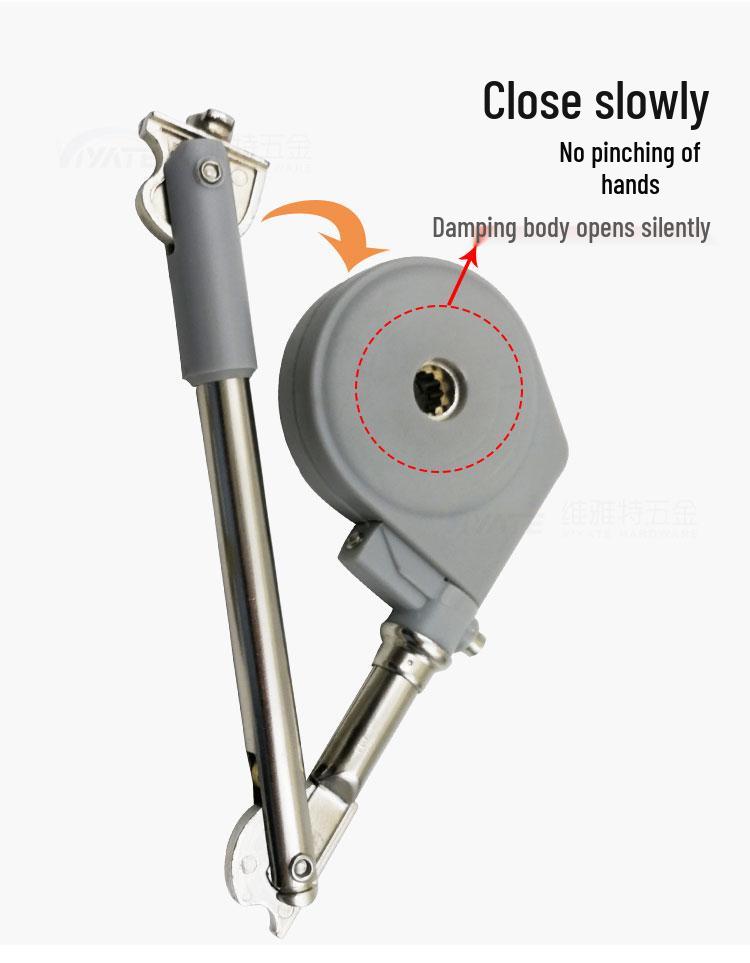 Tatami Dressing Table Hydraulic Gas Spring with Telescopic Flip-up/Flip-down Doors and Damping Buffer.