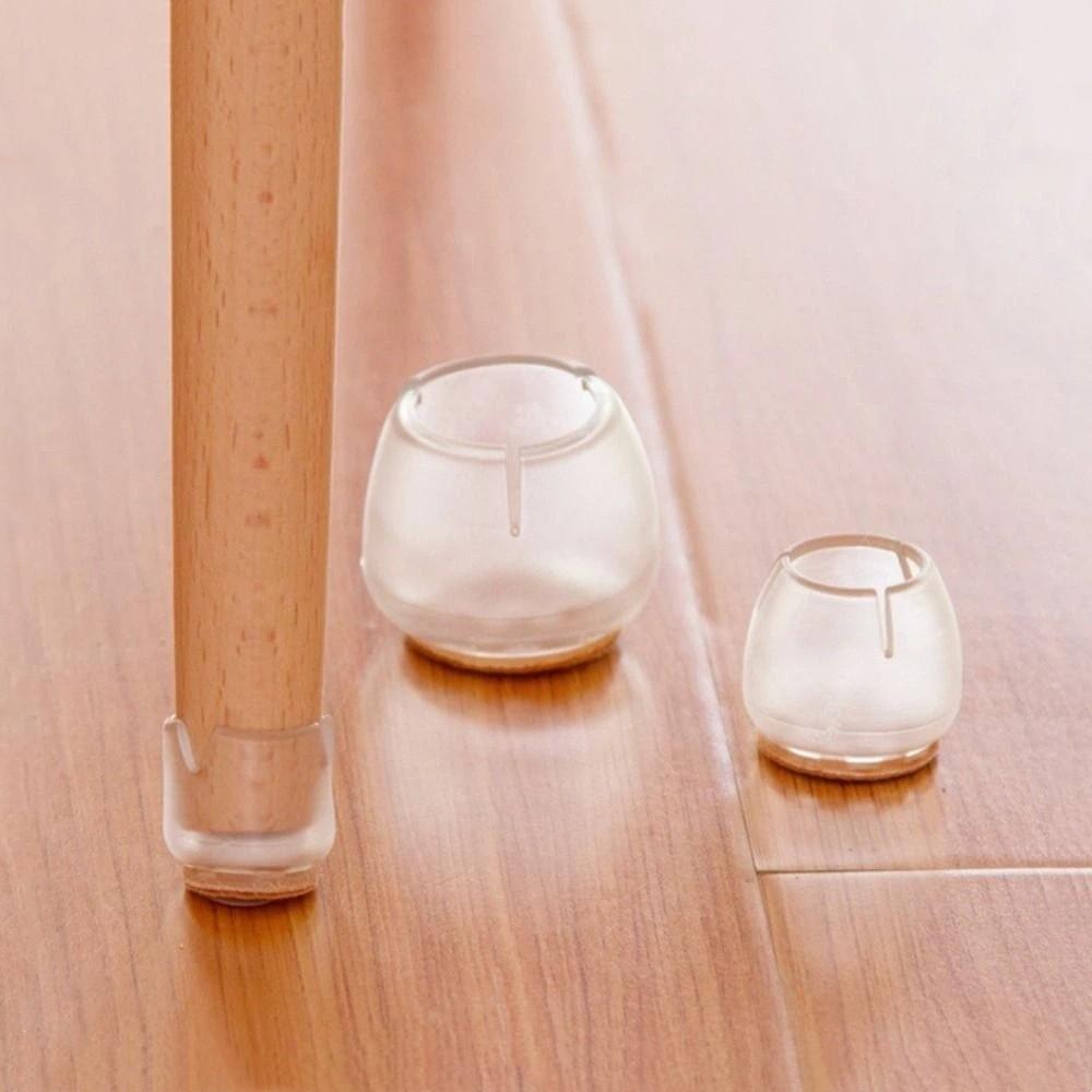 16pcs/bag Thickened Chair Leg Caps Non-Falling Table Feet Protectors Floor Scratch Reduction