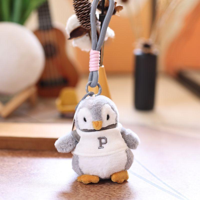 Penguin Plush Small Keychain Cute Cartoon Fluffy Fabric Kid Teen Gift Dolls