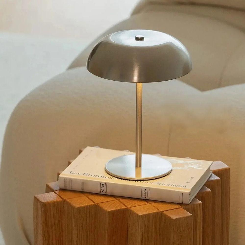 Stepless Dimmable Mushroom Table Lamp 3-Color Lights Atmosphere Nightlight Living Room Decor