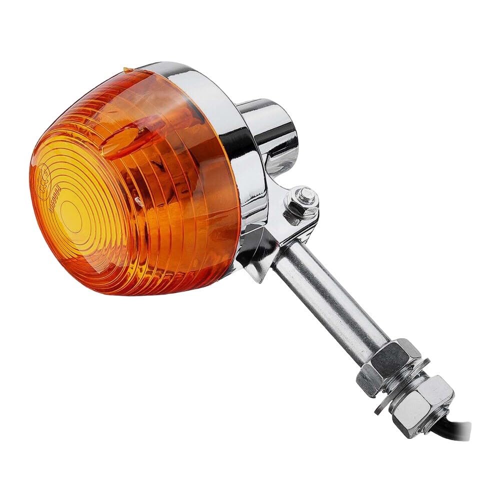 Kanoan Motorcycle Turn Set of Long High for and American Monkey Signals, CB, 12V, 4, Stay, Brightness, Orange/Amber, Universal, CB250T, CB400F, CL350,