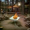 Foldable Steel Mesh Fire Pit, Lightweight Outdoor Heater for Camping, Backyard, Garden; Convenience Carrying Bag Included