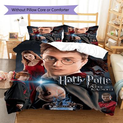 Juego de Cama con Estampado de Salvador Potter Colcha Funda de Colcha Funda de Almohada Decoración del Hogar Regalo (1 * funda nórdica + 2 * fundas de almohada, sin núcleo)