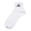 Pack of DEO Plain Logo Short Socks with Reinforced Toe and Heel Assorted Sizes [Adidas] 3-Pair (06087W) 001, 24-26cm
