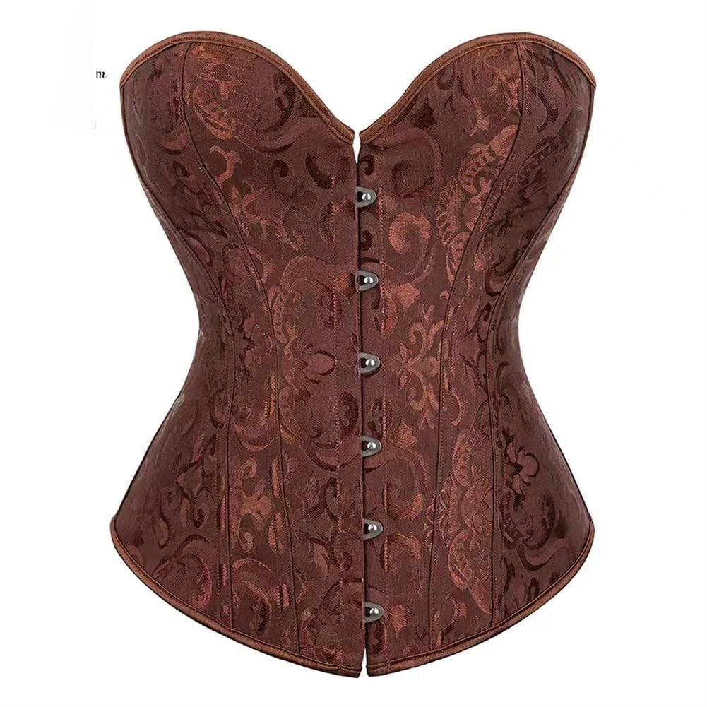 Women's  Sexy LaceBack Zip Corset Top Bustier G-string Body Shapewear