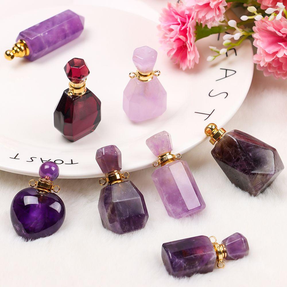 

Для женщин мужчин флакон духов кулон натуральный камень флакон духов ювелирные изделия подарок масляный диффузор флакон