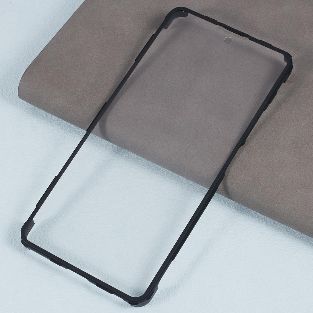 For Xiaomi Redmi Note 13 4G Case Anti-Drop Protective Acrylic+TPU Phone Shell,Black