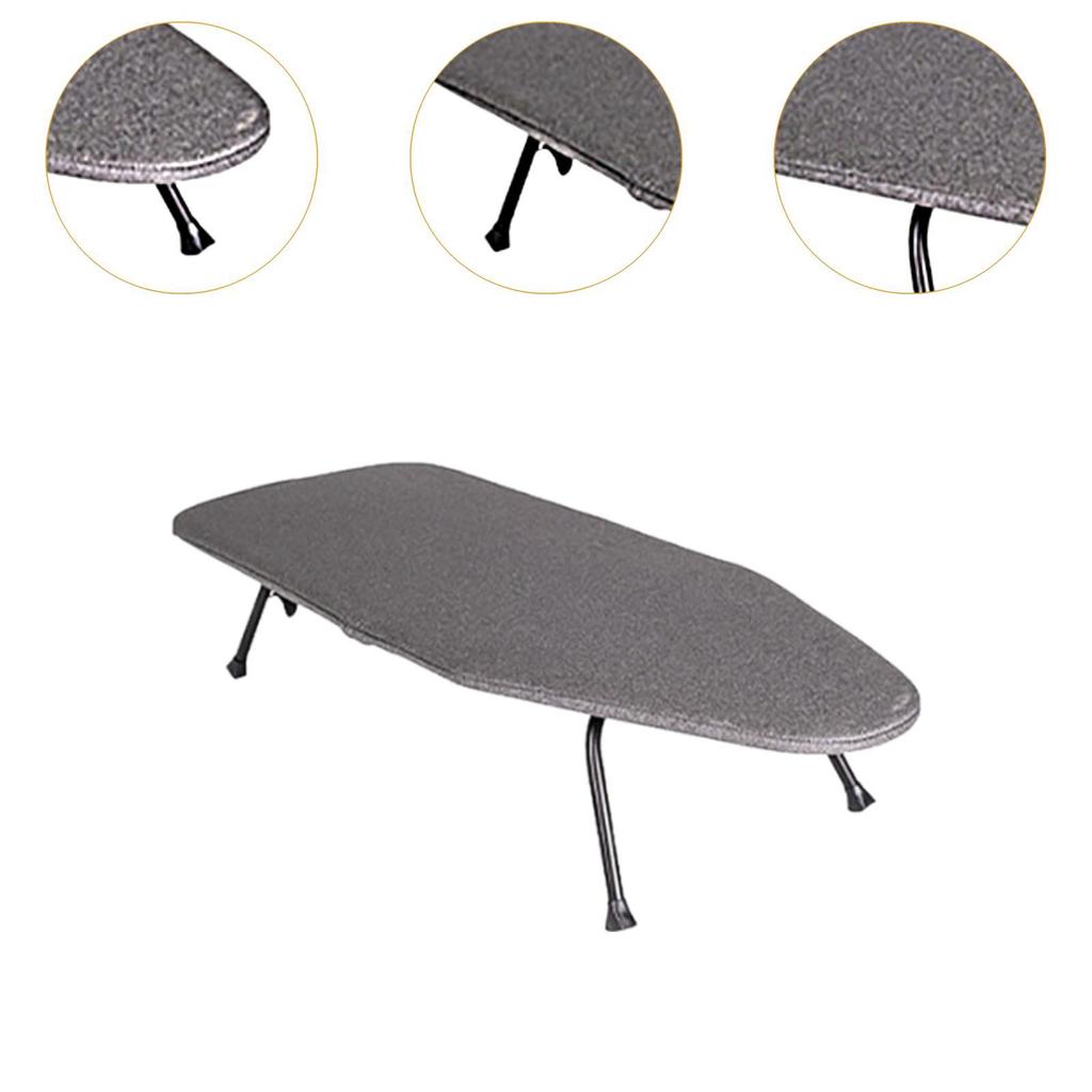 Compact Iron Stand for Garments, Foldable Tabletop Ironing Board