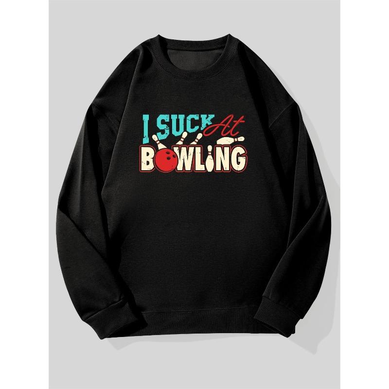 Men's Letter Graphic Casual Crewneck Sweatshirt, Loose Fit, Long Sleeve Top, Smooth Soft Breathable, Suitable for Home and Outdoor